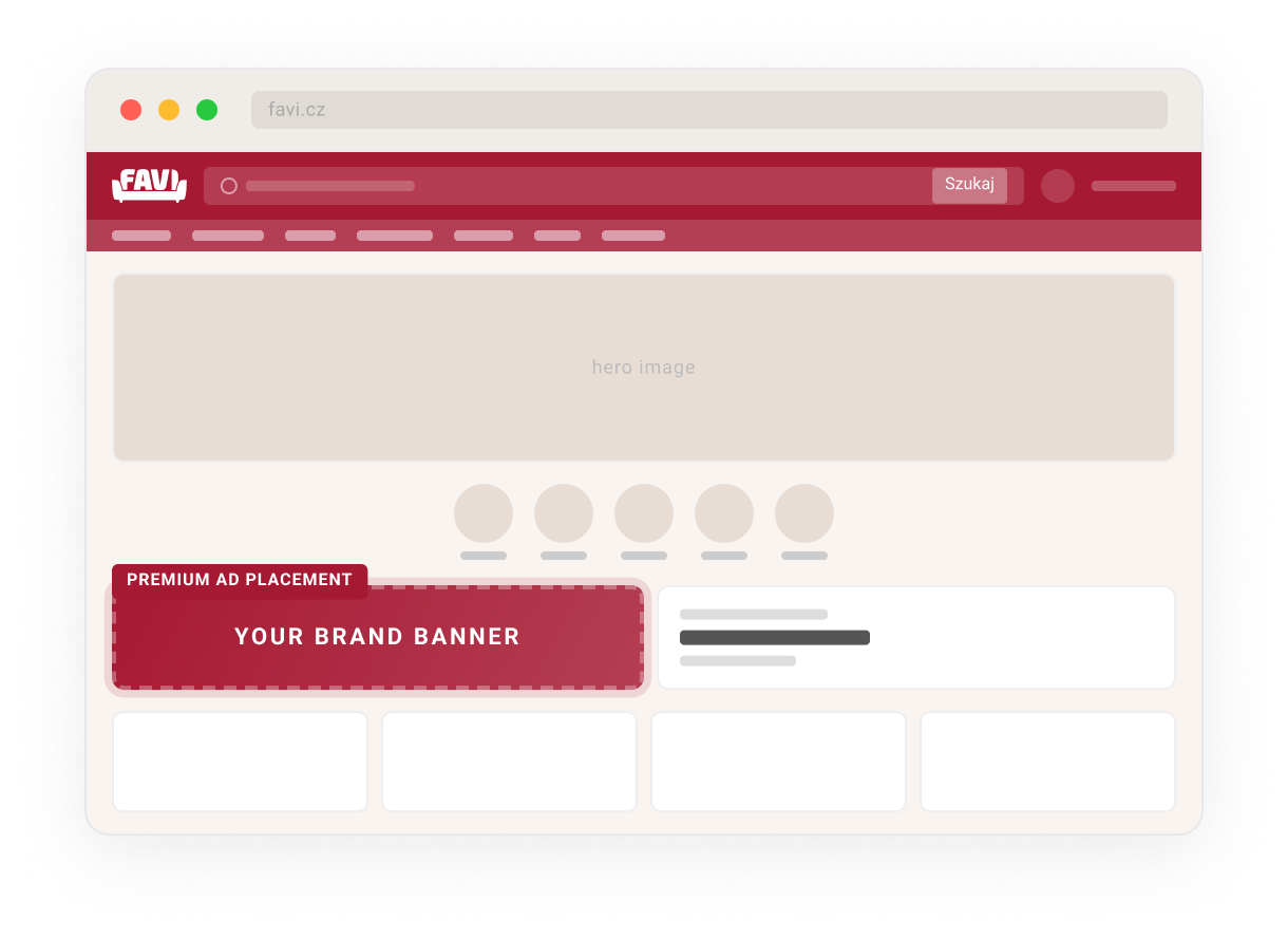 favi premium homepage banner