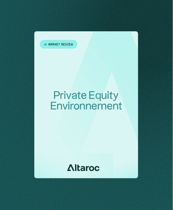 Market overview page on the private equity landscape by Altaroc.