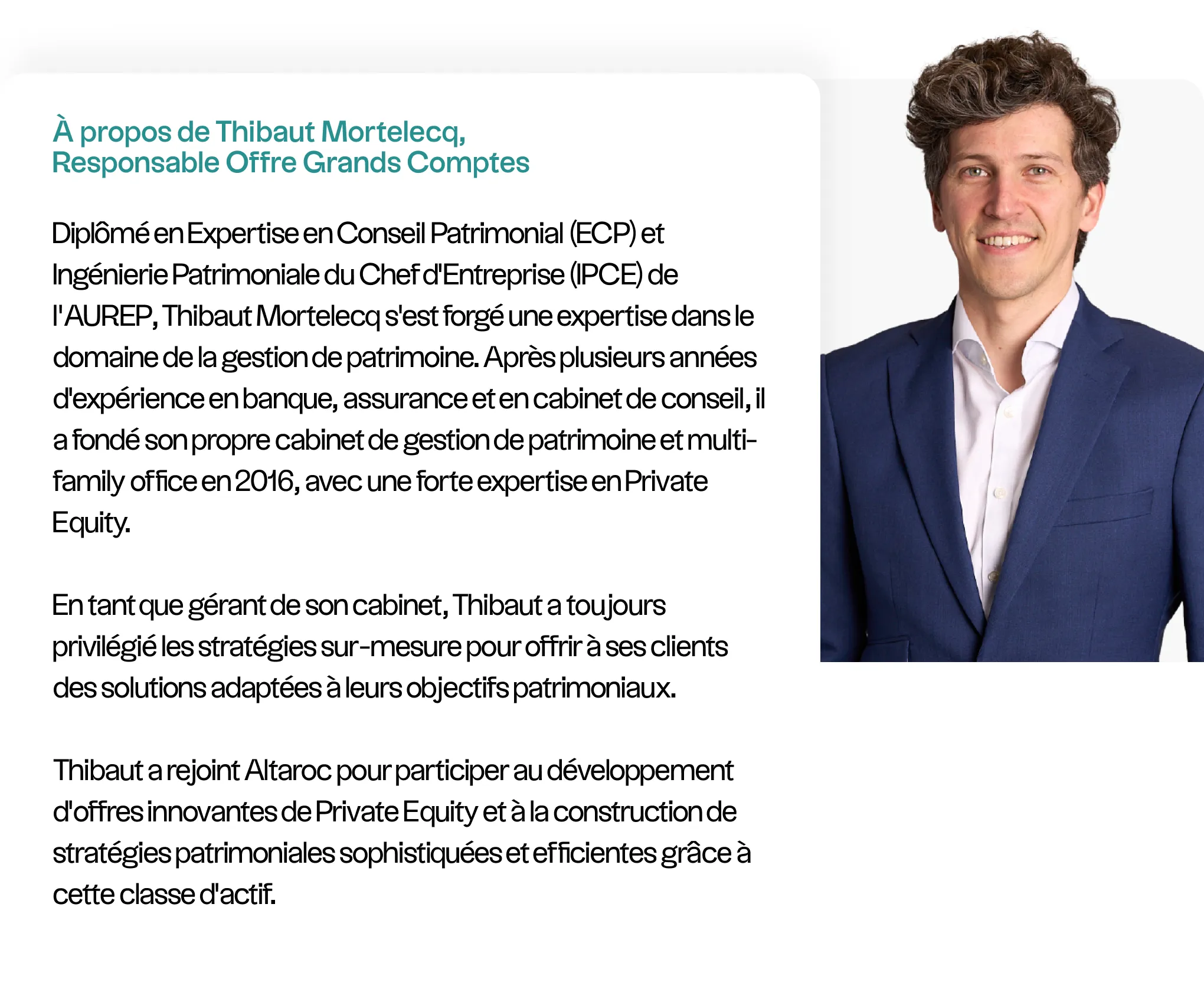 Thibaut Mortelecq - Key Account Offer Manager