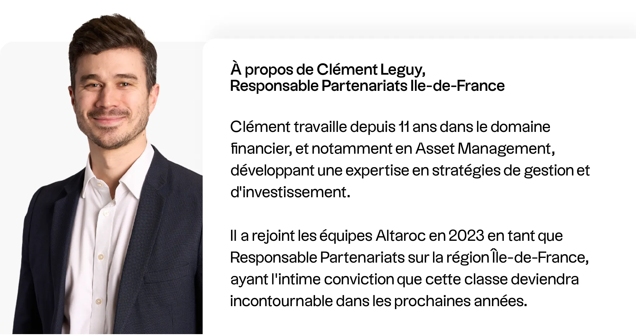 Clément Leguy, Ile-de-France Partnership Manager