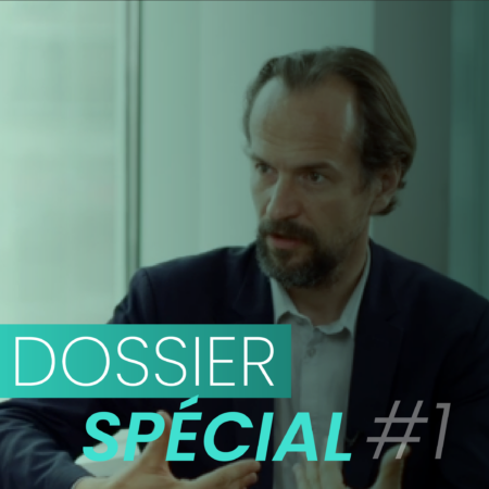 Portrait David Gruson et texte affichant "Dossier Spécial #1"