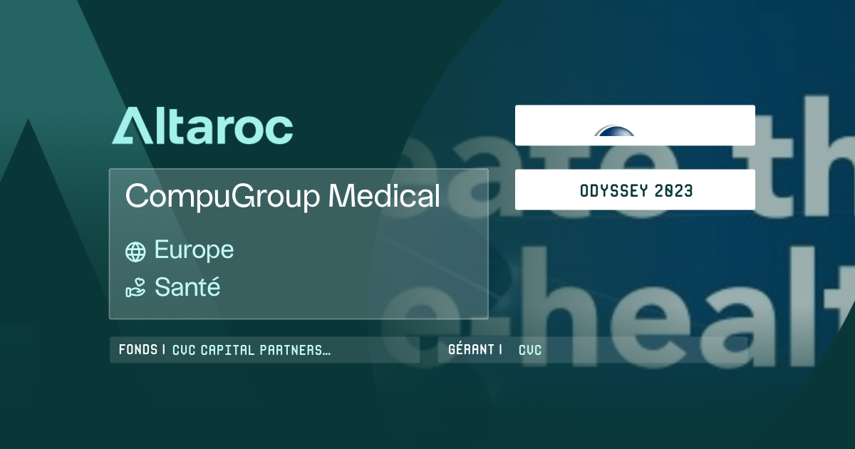 CompuGroup Medical, a company in the Odyssey 2023 Private Equity Vintage .