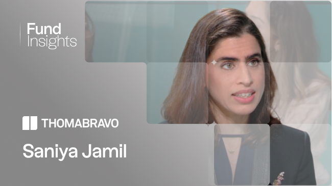 Intervista a Saniya Jamil, direttore senior di Thoma Bravo (estratto da BFM Business, 30/10)