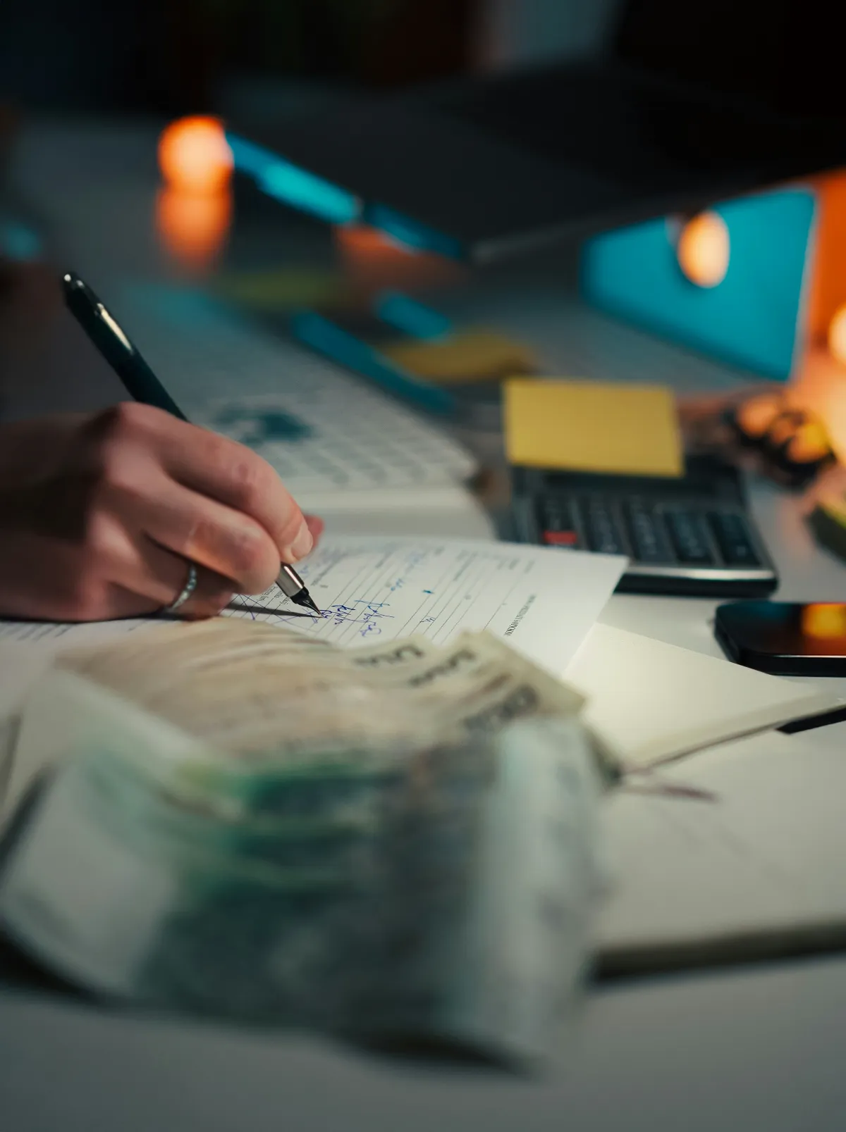 Personne préparant un plan financier pour anticiper le financement de sa retraite