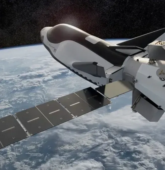 Photo d'une station spatiale représentant la société Sierra Space, du portefeuille du gérant de Private Equity General Atlantic