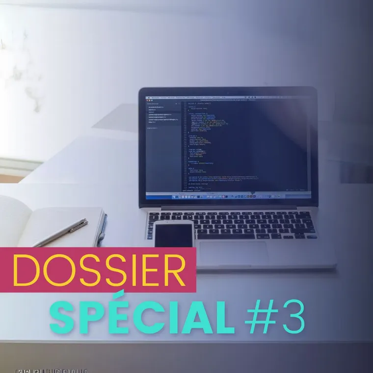 Ein Computer auf einem Schreibtisch und Text "Sonderordner #3".
