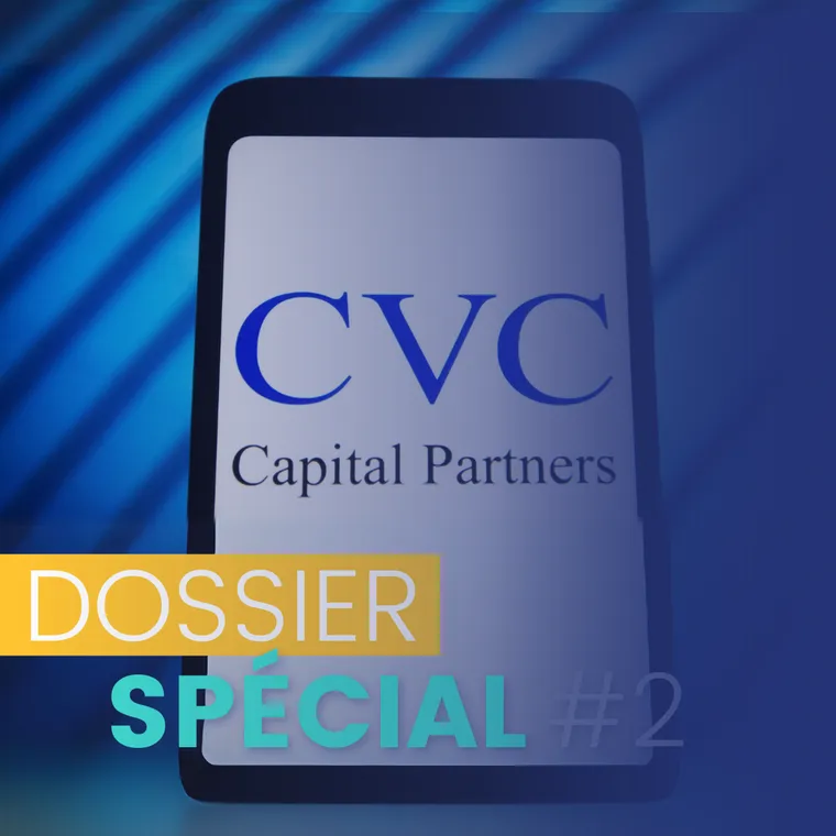 Smartphone screen displaying the CVC Capital Partners logo and the special file #2 text