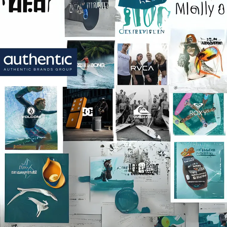 Collage du portefeuille de marques d'authentic brands