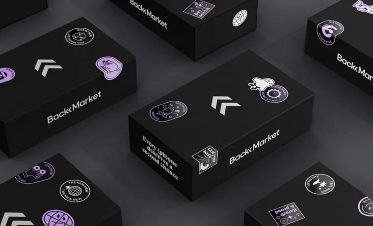 Rectangles noirs logo back market