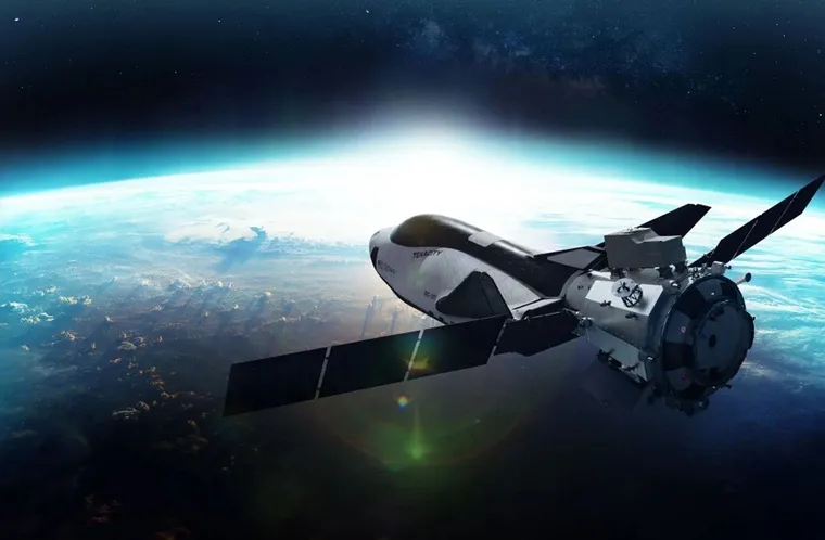 Spaceship in space