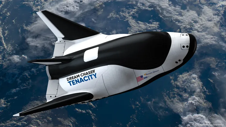 Icône montrant un Dream Chaser en vol au-dessus