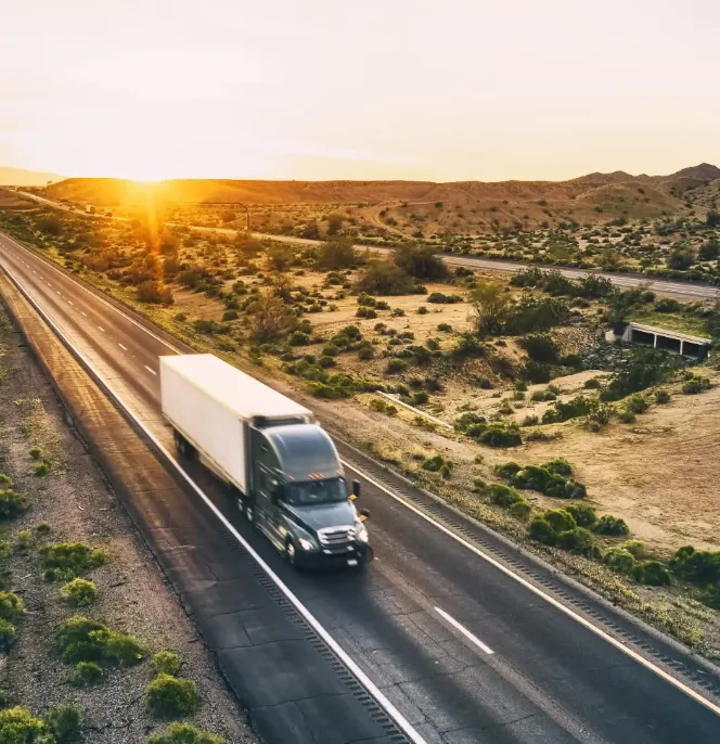 Truck on the road representing Bestpass, a company in the portfolio Fund manager equity Fund manager Insight Partners