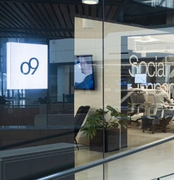 Büros des Unternehmens o9 Solutions, das zum Portfolio des Fondsmanager  General Atlantic gehört