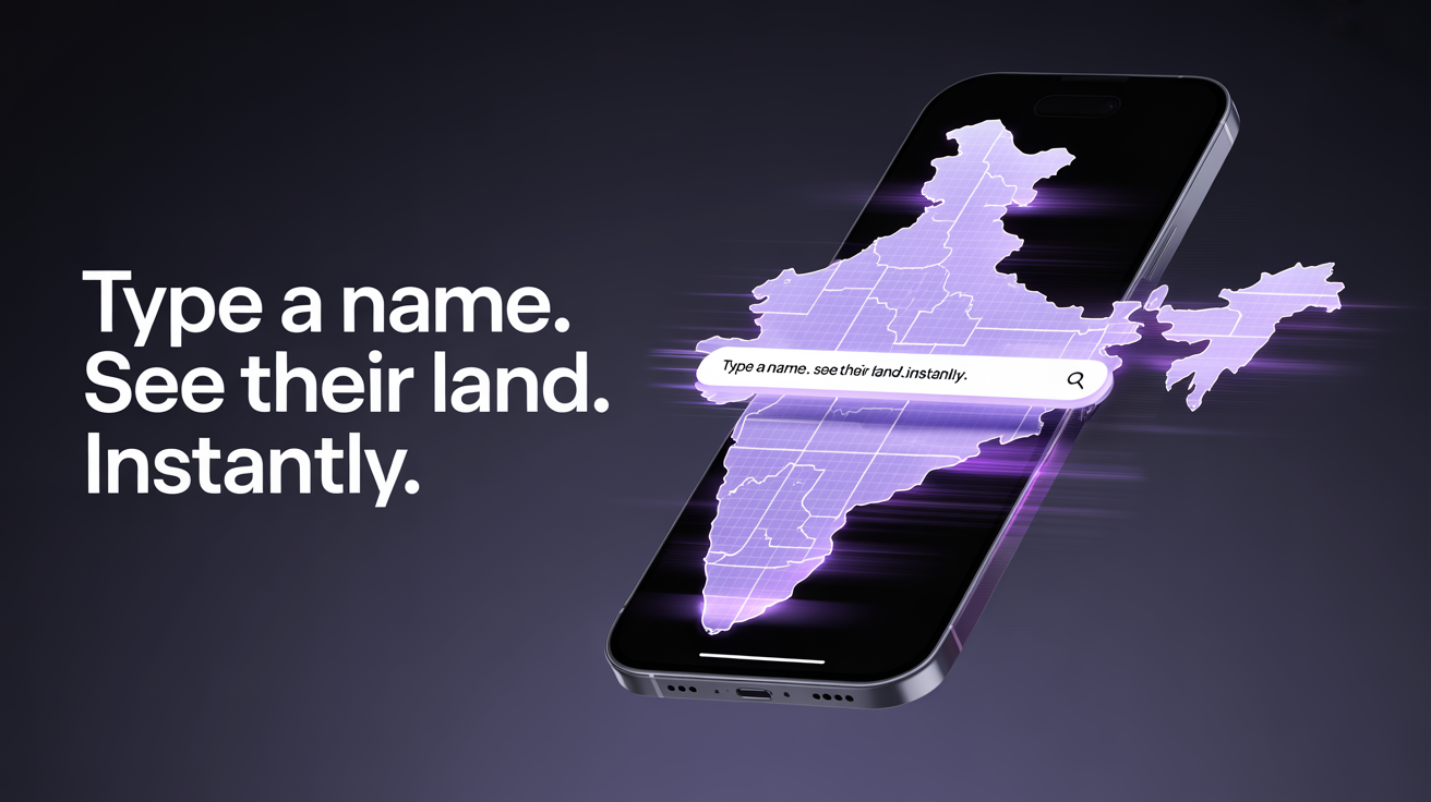 Find Land by Name — No Survey Number Needed