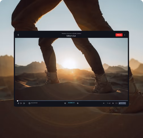 Post-production operator reviewing footage at an editing workstation