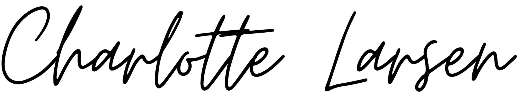 Charlotte Larsens signatur