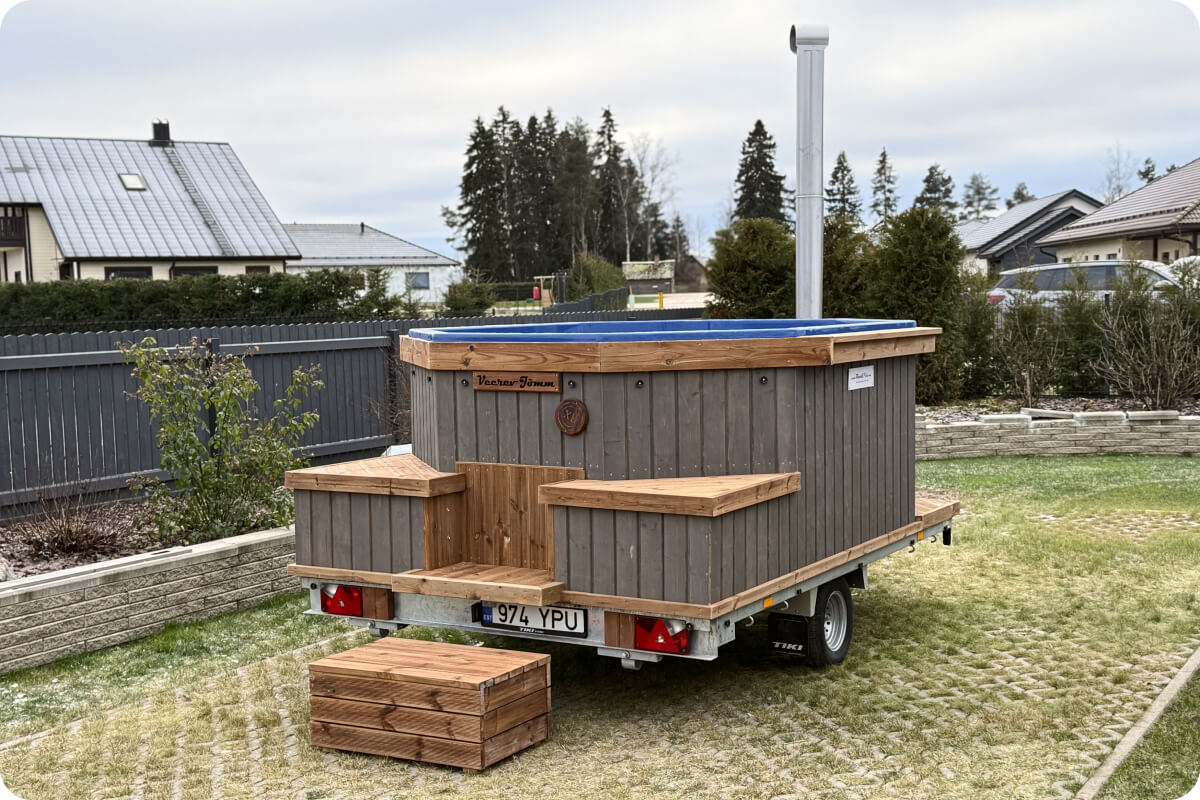 Tünnisaun ja kümblustünn Veerev Jõmm XL