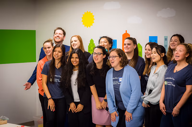 A group of therapists at our Glenview, IL pediatric therapy center.