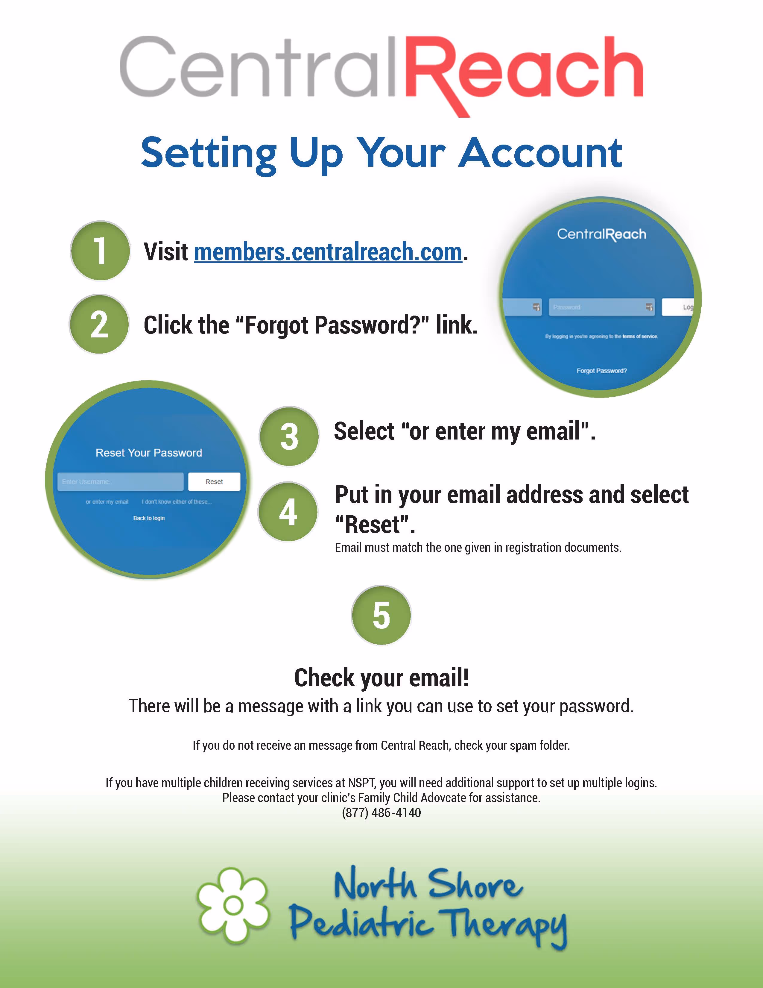 A guide to setting up your CentralReach account.