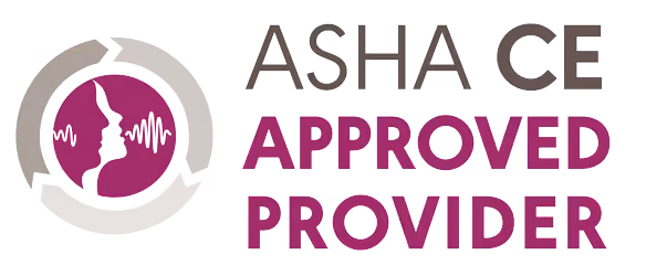 ASHA CE Approved Provider
