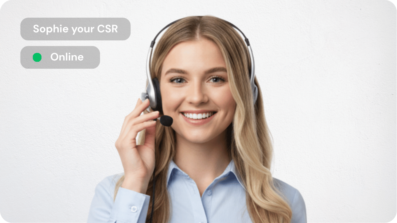 a customer service representative