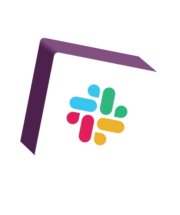 Slack logo on cube