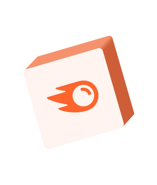 Semrush logo on cube