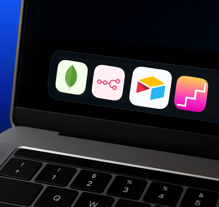 Macbook dock showing a few applications included in talent rewards