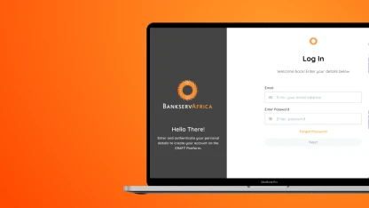 BankservAfrica Platform Screen on Login