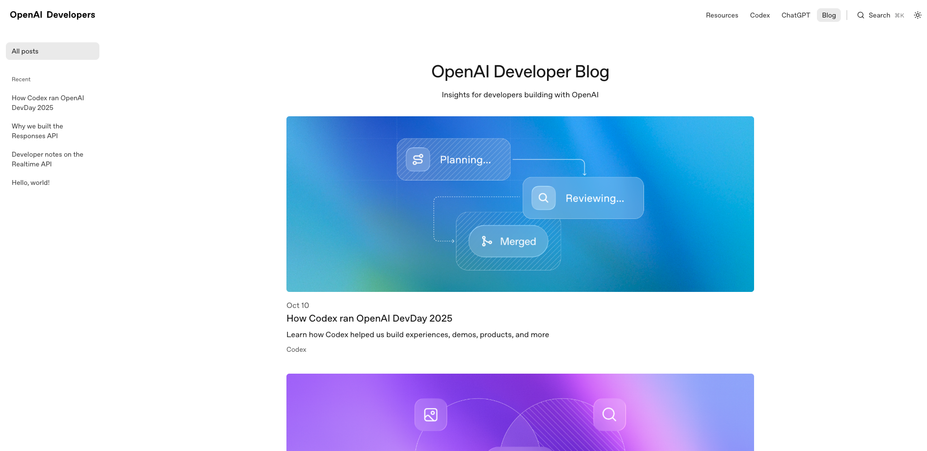 OpenAI - Developer Blog