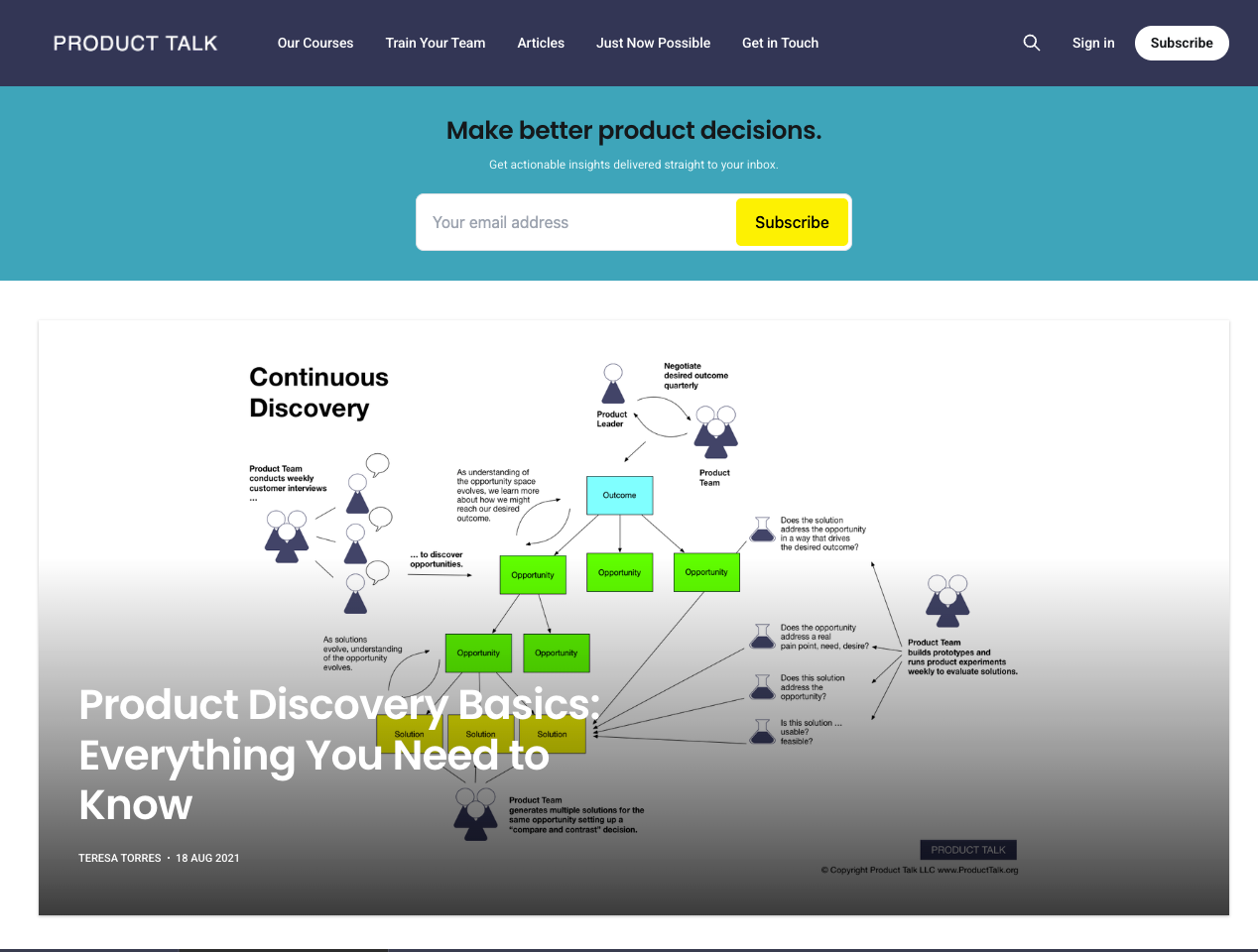 Product Talk - Home