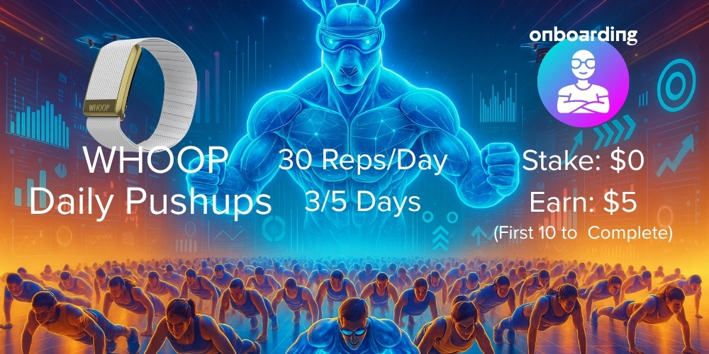 Whoop Daily Pushup Game on Cadoo - get paid to do pushups