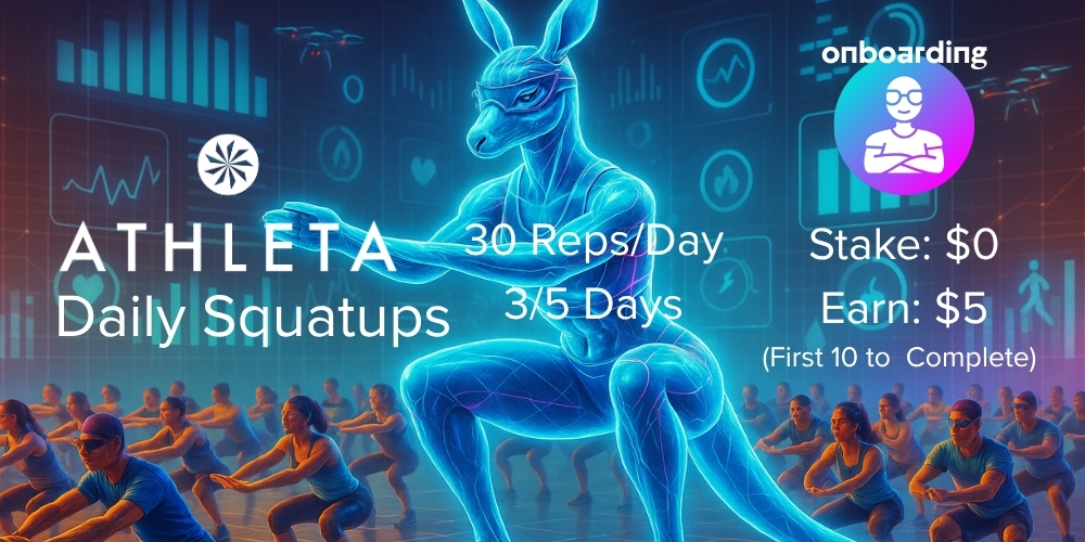 Athleta Daily Squatups fitness game on Cadoo