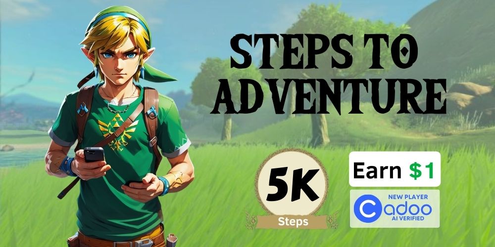 Steps to Hyrule fitness game on Cadoo