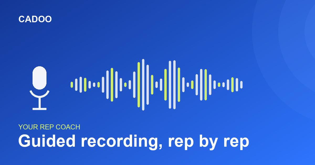 How Cadoo Coaches You Through Every Rep — Guided Recording — Cadoo