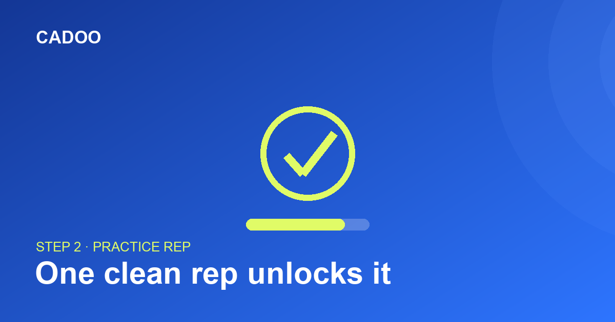 How Cadoo Verifies Your Form Before You Record — The Practice Rep — Cadoo