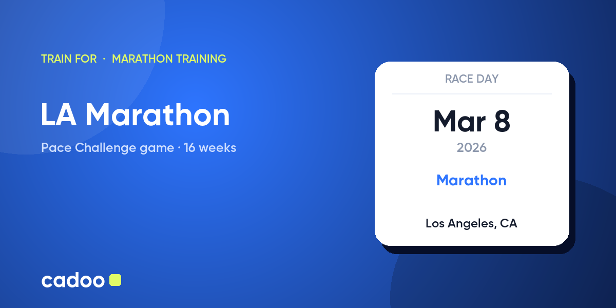Train for the LA Marathon with Cadoo