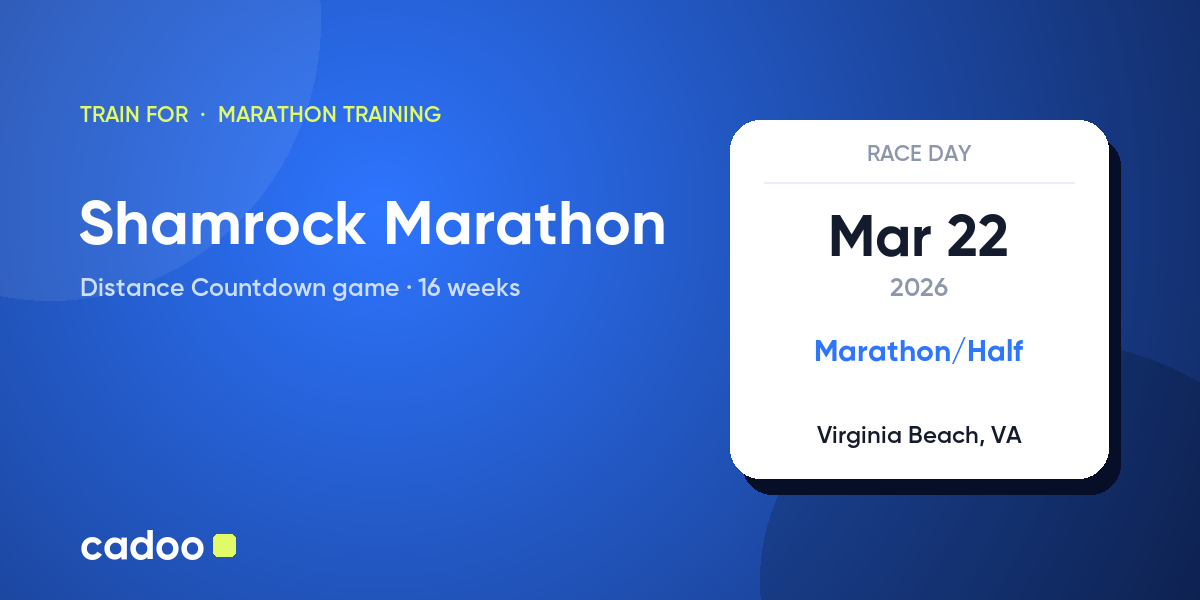 Train for the Shamrock Marathon with Cadoo