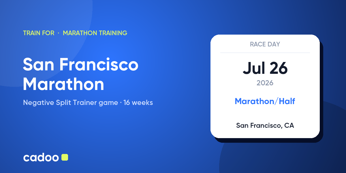 Train for the San Francisco Marathon with Cadoo