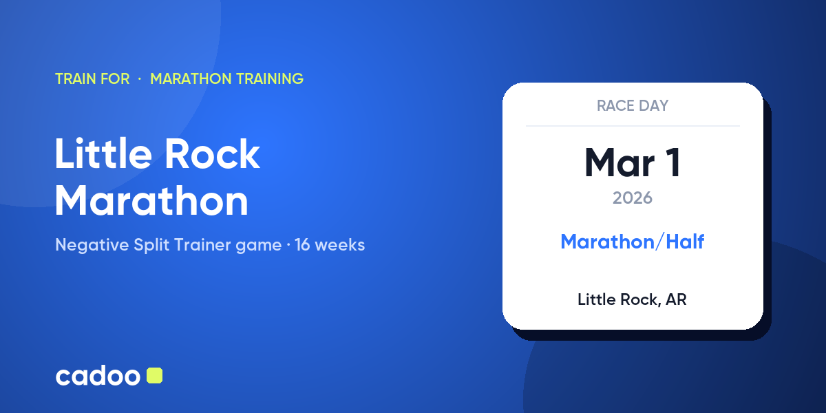 Train for the Little Rock Marathon with Cadoo