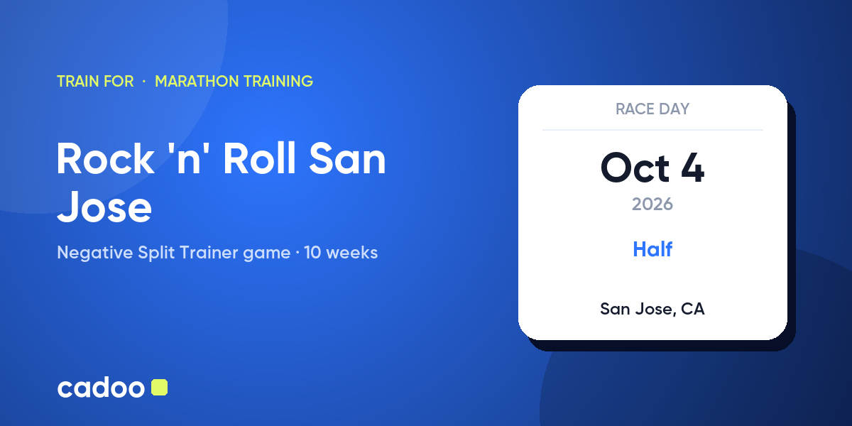 Train for the Rock 'n' Roll San Jose with Cadoo