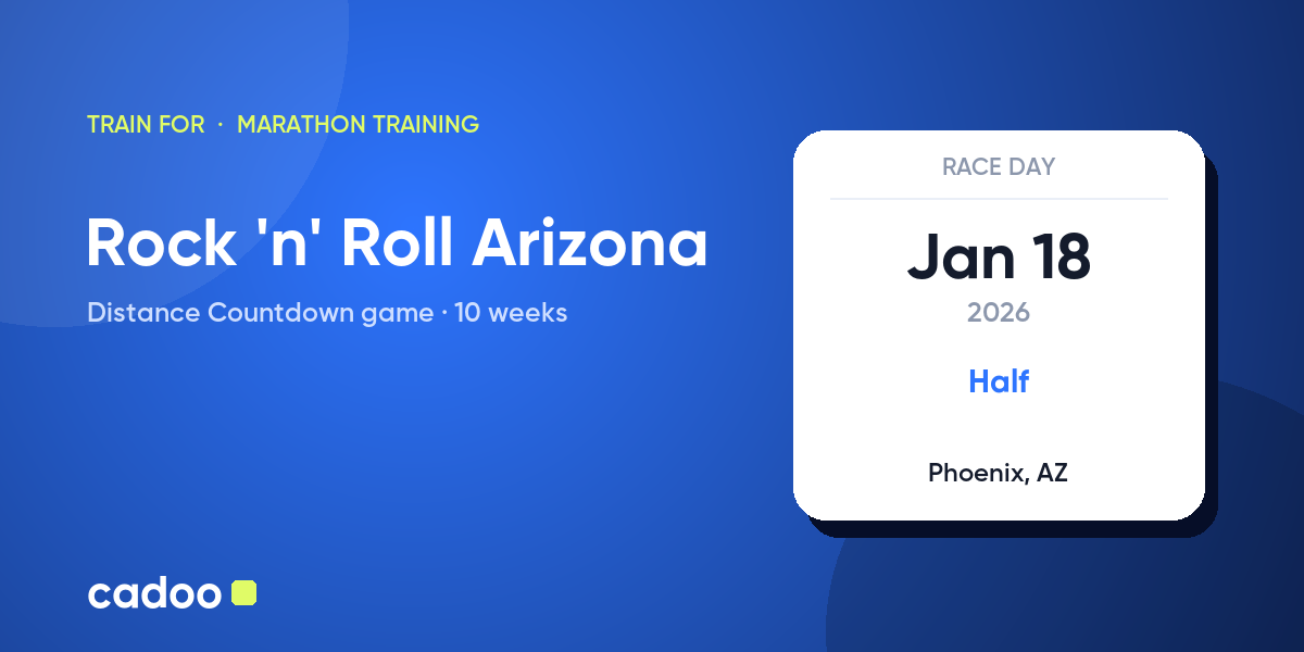 Train for the Rock 'n' Roll Arizona with Cadoo