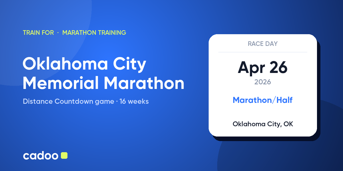 Train for the Oklahoma City Memorial Marathon with Cadoo