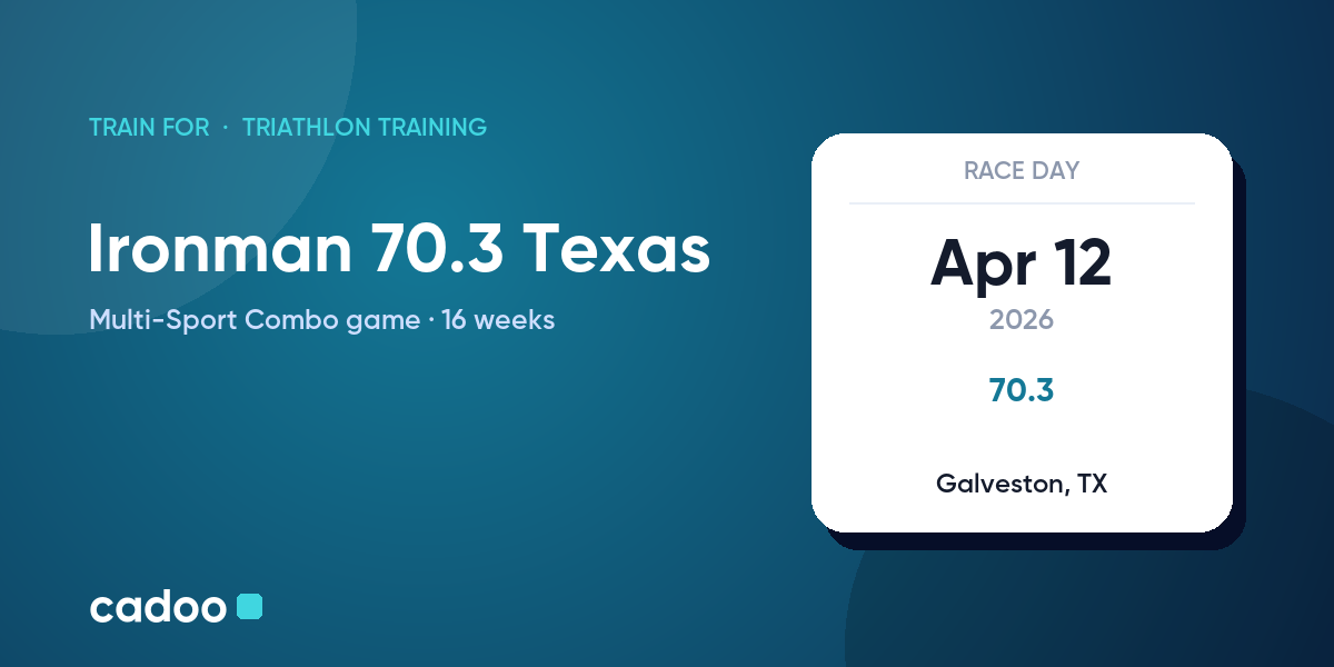 Train for the Ironman 70.3 Texas with Cadoo