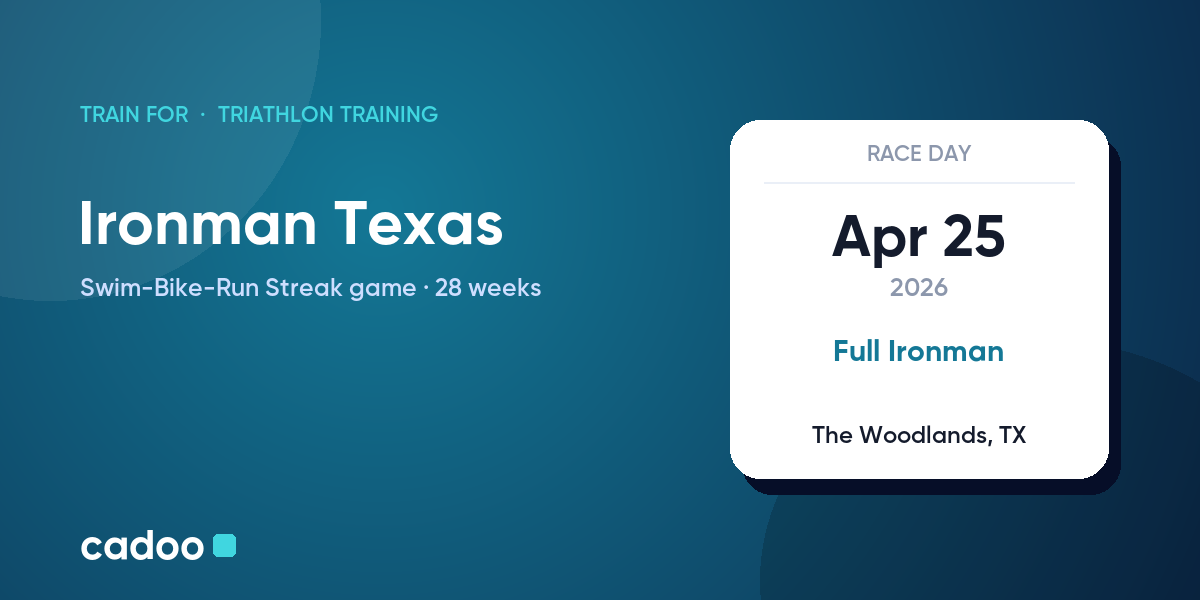Train for the Ironman Texas with Cadoo