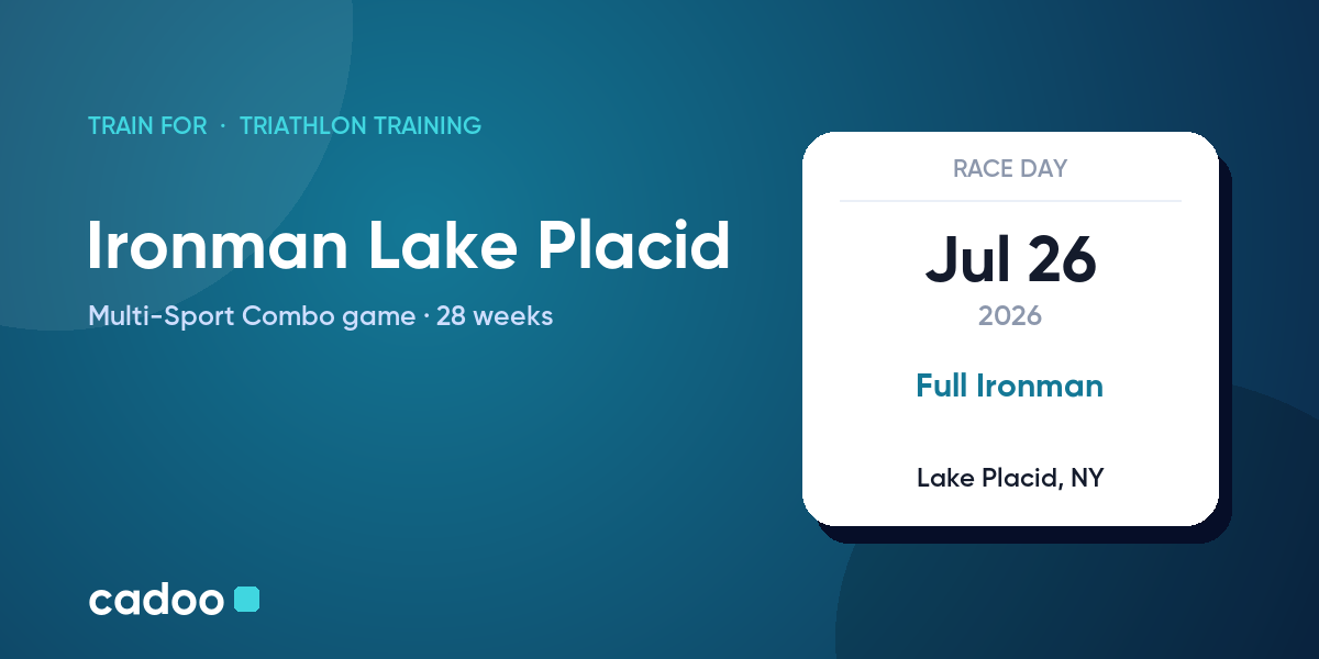 Train for the Ironman Lake Placid with Cadoo