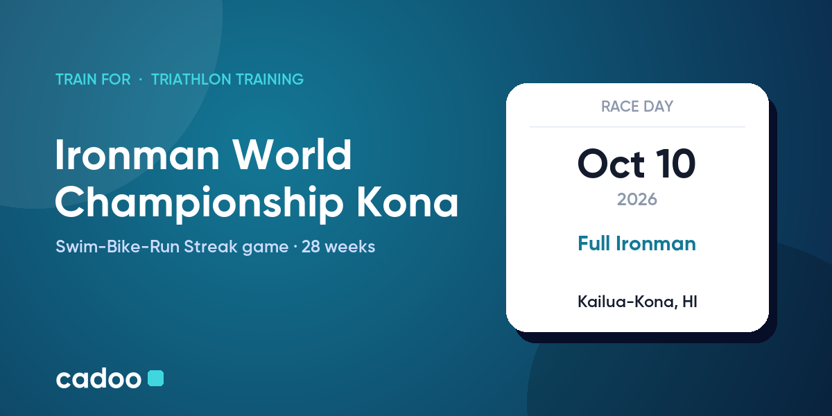 Train for the Ironman World Championship Kona with Cadoo