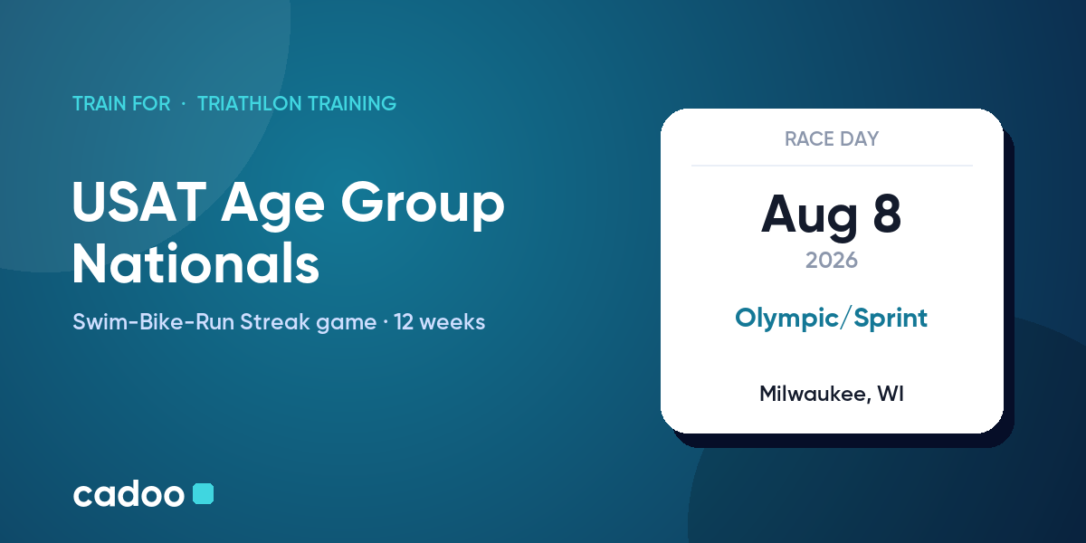 Train for the USAT Age Group Nationals with Cadoo