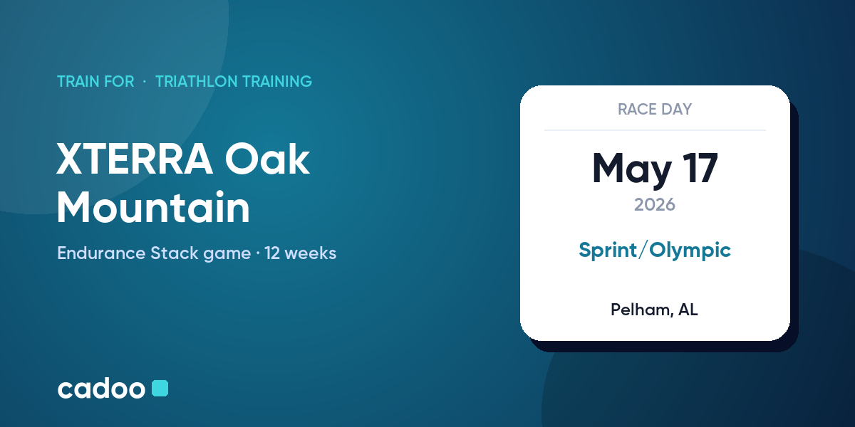 Train for the XTERRA Oak Mountain with Cadoo