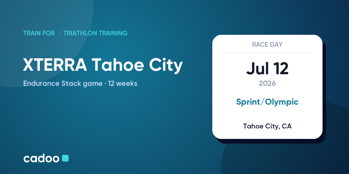 Train for the XTERRA Tahoe City with Cadoo